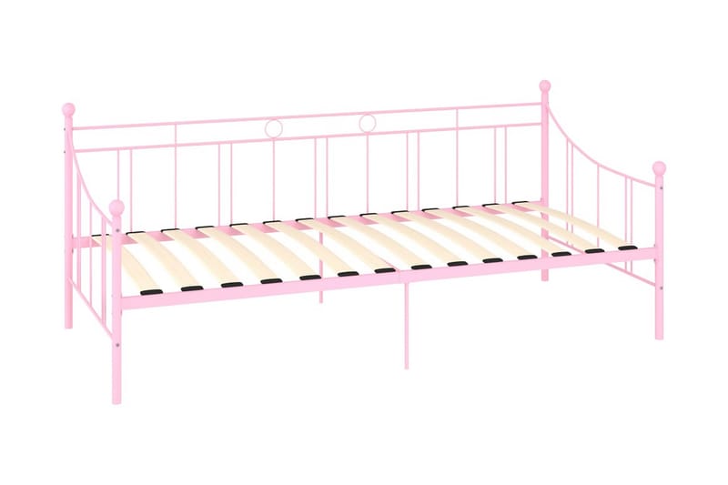 Stel Til Daybed 90X200 cm Metal Pink - Møbler - Senge - Sengeramme & sengestel