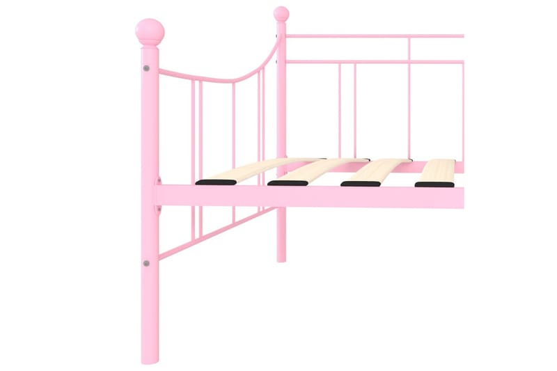 Stel Til Daybed 90X200 cm Metal Pink - Møbler - Senge - Sengeramme & sengestel