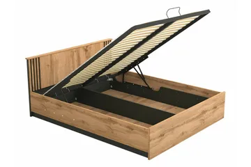 Strathy Sengeramme 160x200 cm - Sort - Møbler - Senge - Sengeramme & sengestel