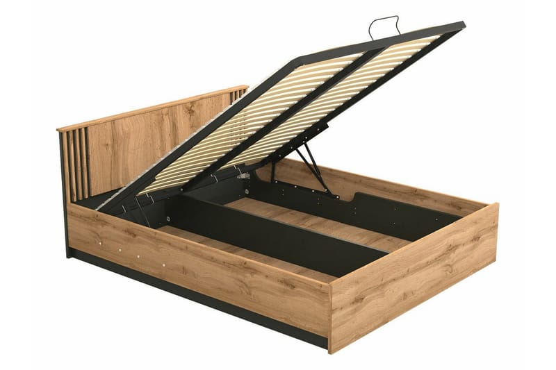 Strathy Sengeramme 160x200 cm - Sort - Møbler - Senge - Sengeramme & sengestel