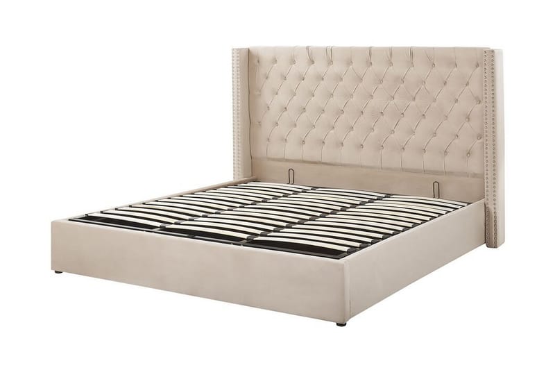 Tajueco Dobbeltseng 180x200 cm - Beige - Møbler - Senge - Sengeramme & sengestel
