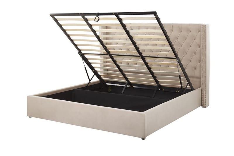 Tajueco Dobbeltseng 180x200 cm - Beige - Møbler - Senge - Sengeramme & sengestel