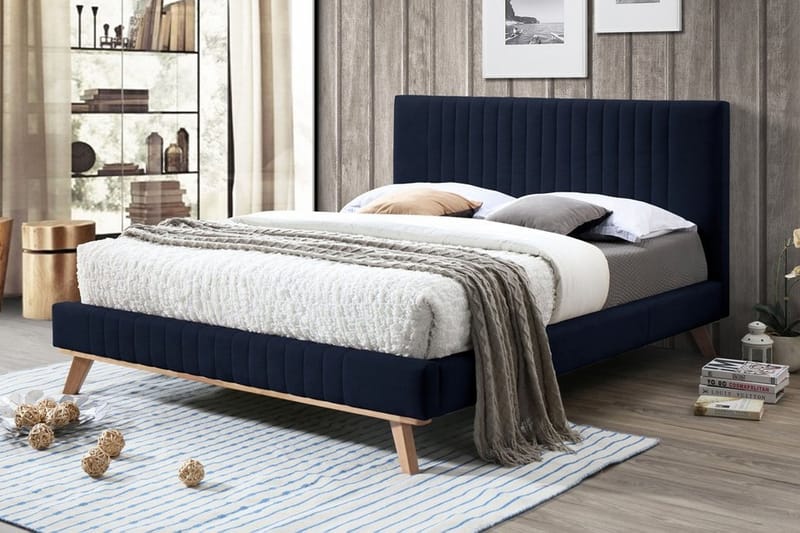 Talence Dobbelt seng 180 | 200 cm - Blå - Sengeramme & sengestel