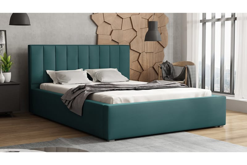 Valasco Seng 200x200 cm - Grøn - Sengeramme & sengestel