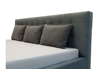 Vento Sengeramme med Opbevaring 140x200 - Grå - Møbler - Senge - Sengeramme & sengestel