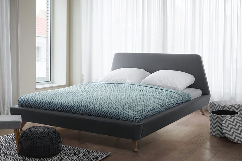 Vienne Dobbelt seng 180 | 200 cm - Grå - Møbler - Senge - Sengeramme & sengestel