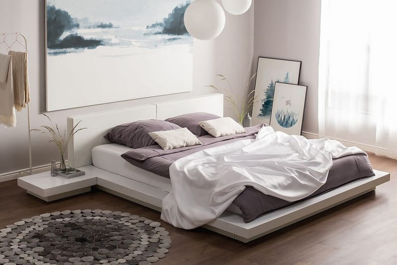 Zen Dobbeltseng 180 | 200 cm - Hvid - Møbler - Senge - Sengeramme & sengestel