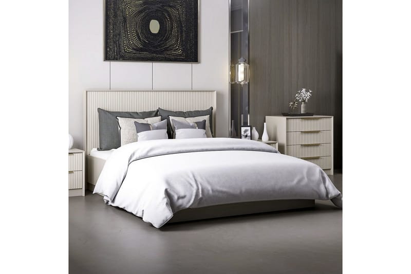 Sengerammesbase & Hovedgærde Fruitland Stone (150 x 35 x 208 cm) - Grå - Møbler - Senge - Sengeramme & sengestel