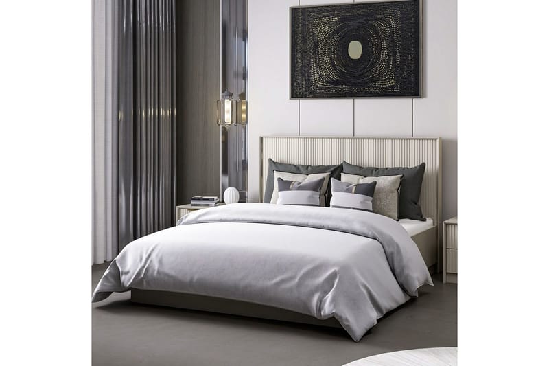 Sengerammesbase & Hovedgærde Fruitland Stone (150 x 35 x 208 cm) - Grå - Møbler - Senge - Sengeramme & sengestel