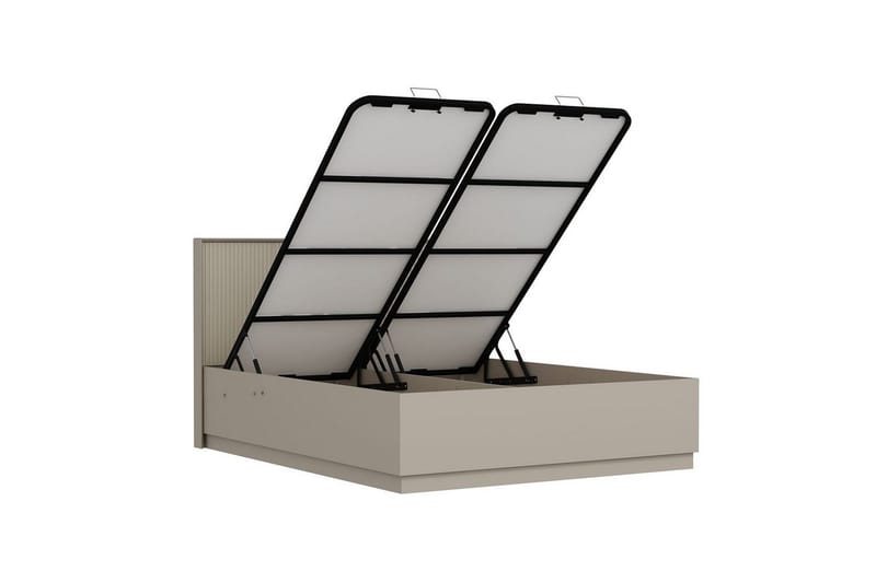 Sengerammesbase & Hovedgærde Fruitland Stone (150 x 35 x 208 cm) - Grå - Møbler - Senge - Sengeramme & sengestel