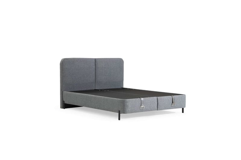 Sengerammesbase & Hovedgærde Harlee Grå - 180 x 38 x 210 cm - Møbler - Senge - Sengeramme & sengestel