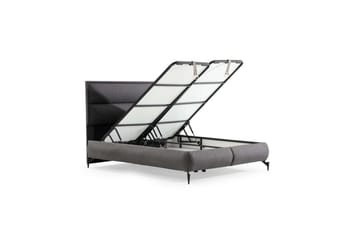 Sengerammesbase & Hovedgærde Mørk Grå - 180 x 41 x 200 cm - Møbler - Senge - Sengeramme & sengestel