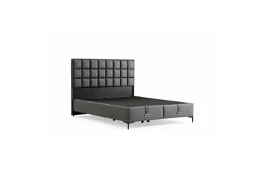 Sengerammesbase & Hovedgærde Sube grå - 120 x 38 x 200 cm - Møbler - Senge - Sengeramme & sengestel