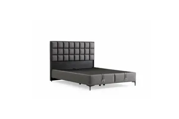 Sengerammesbase & Hovedgærde Sube grå - 140 x 38 x 200 cm - Møbler - Senge - Sengeramme & sengestel