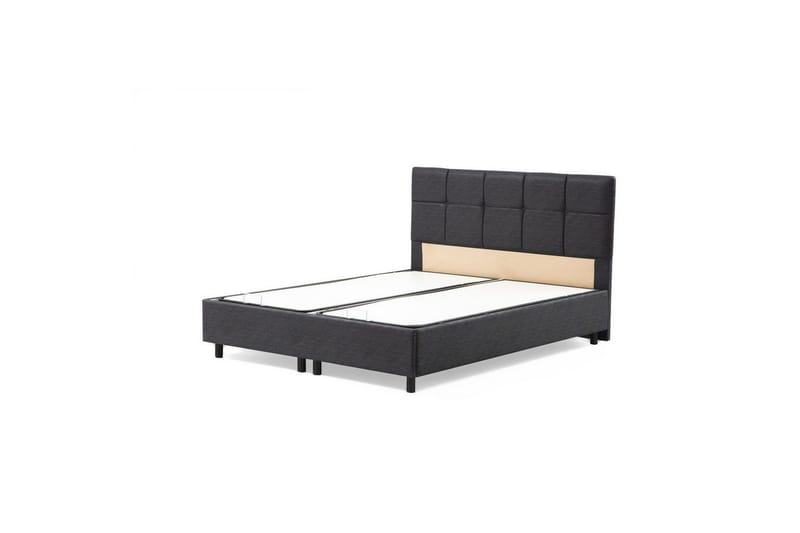 Sengerammesbase & Hovedgærde Sudalmuni Antracit - 160 x 110 x 200 cm - Møbler - Senge - Sengeramme & sengestel