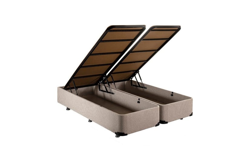 Sengerammesbase Dasina Dobbel Beige - 150 x 200 cm - Møbler - Senge - Sengeramme & sengestel