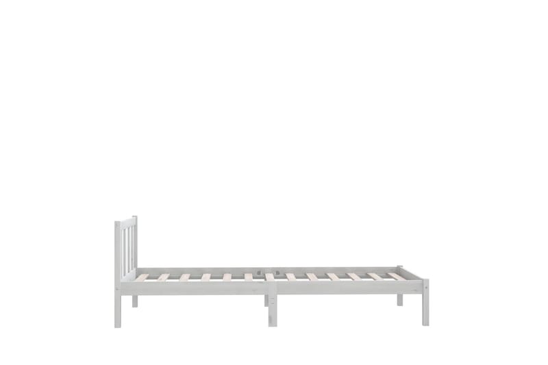 sengestel 75x190 cm UK Small Single massivt fyrretræ hvid - Hvid - Møbler - Senge - Sengeramme & sengestel