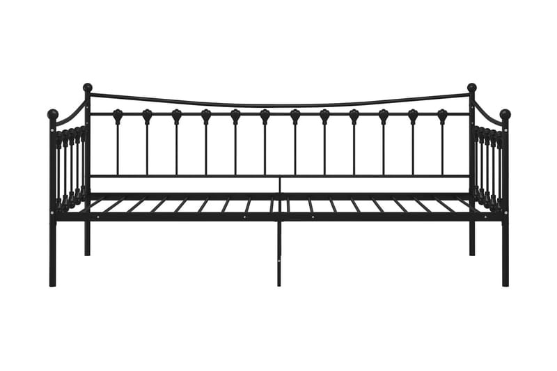 sengestel til sovesofa 90x200 cm metal sort - Sort - Møbler - Senge - Sengeramme & sengestel