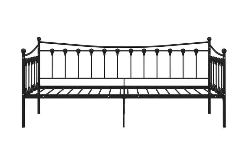 sengestel til sovesofa 90x200 cm metal sort - Sort - Sengeramme & sengestel