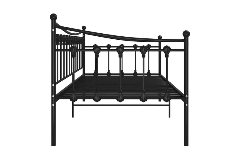 sengestel til sovesofa 90x200 cm metal sort - Sort - Møbler - Senge - Sengeramme & sengestel