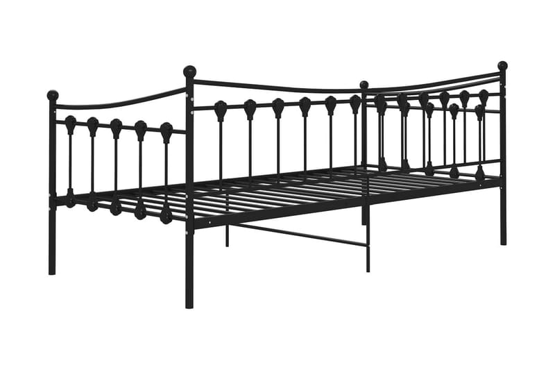 sengestel til sovesofa 90x200 cm metal sort - Sort - Møbler - Senge - Sengeramme & sengestel
