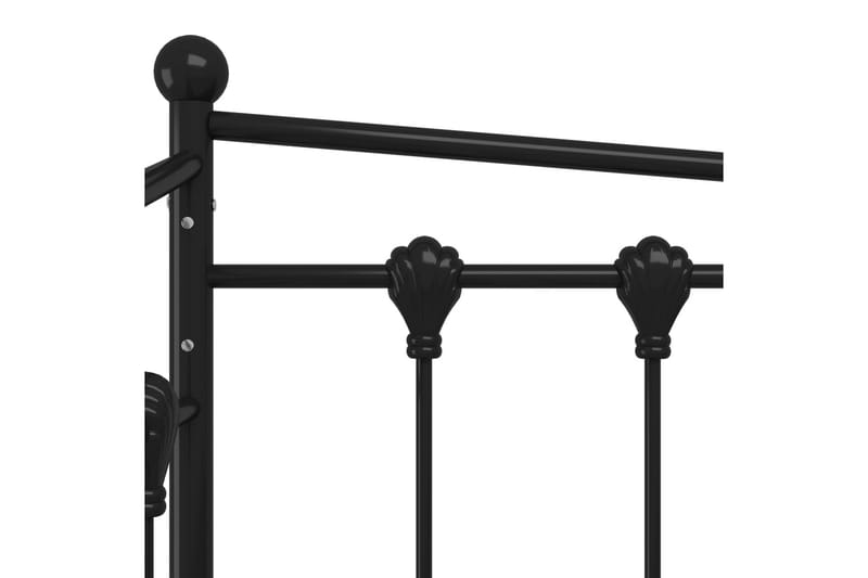 sengestel til sovesofa 90x200 cm metal sort - Sort - Møbler - Senge - Sengeramme & sengestel