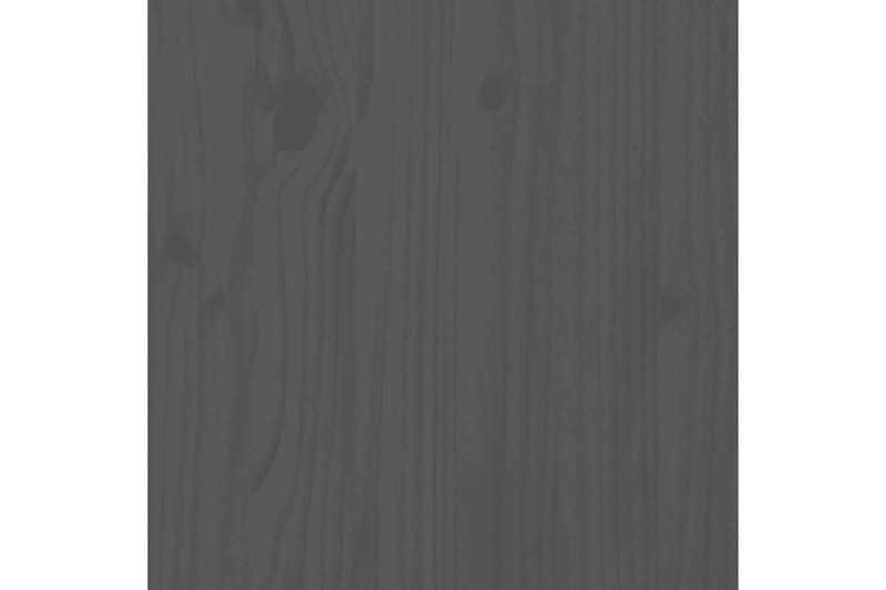 beBasic sengegærde 100x3x80 cm massivt fyrretræ grå - GrÃ¥ - Sengegavle