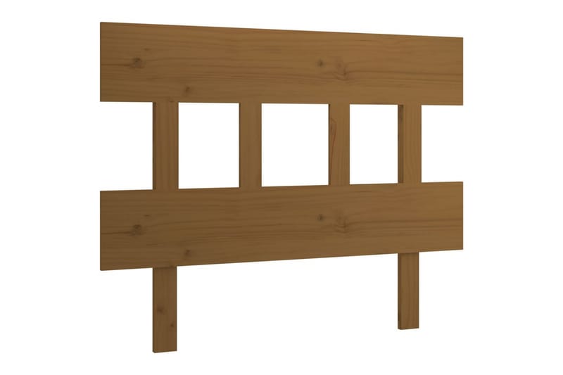 beBasic sengegærde 103,5x3x81 cm massivt fyrretræ gyldenbrun - Brun - Møbler - Senge - Sengetilbehør & sengegavl - Sengegavle