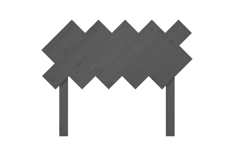 beBasic sengegærde 104x3x80,5 cm massivt fyrretræ grå - GrÃ¥ - Møbler - Senge - Sengetilbehør & sengegavl - Sengegavle