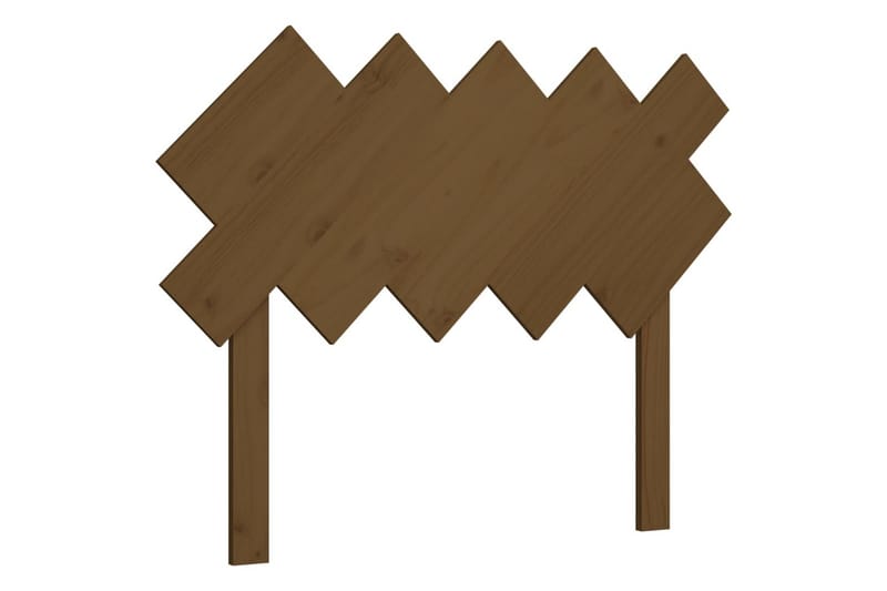beBasic sengegærde 104x3x80,5 cm massivt fyrretræ gyldenbrun - Brun - Møbler - Senge - Sengetilbehør & sengegavl - Sengegavle