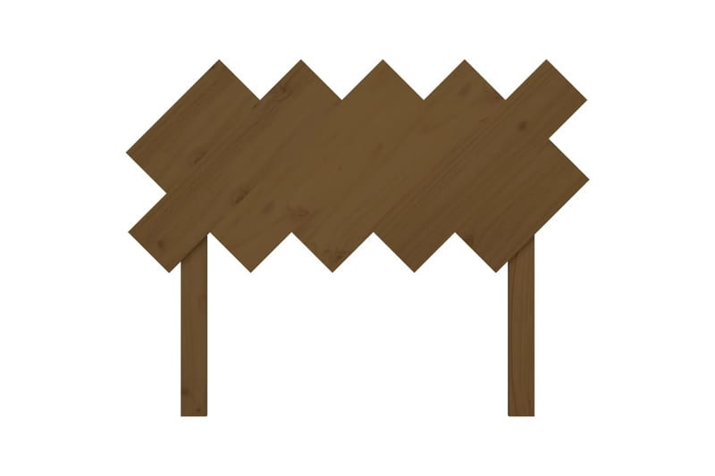 beBasic sengegærde 104x3x80,5 cm massivt fyrretræ gyldenbrun - Brun - Møbler - Senge - Sengetilbehør & sengegavl - Sengegavle
