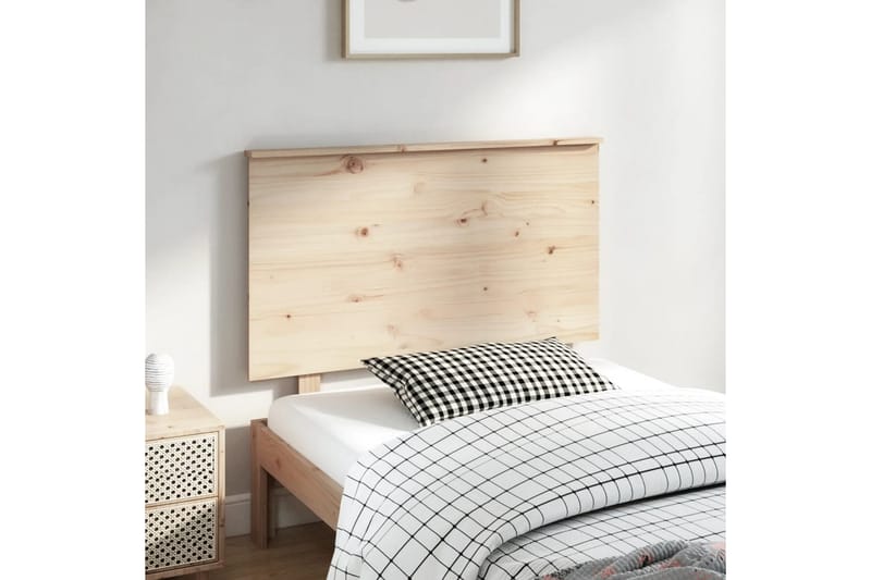 beBasic sengegærde 104x6x82,5 cm massivt fyrretræ - Brun - Møbler - Senge - Sengetilbehør & sengegavl - Sengegavle