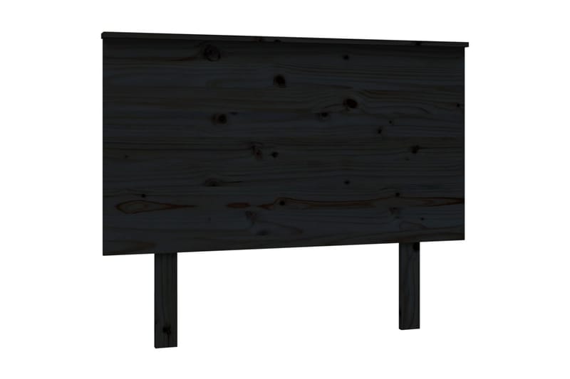 beBasic sengegærde 104x6x82,5 cm massivt fyrretræ sort - Sort - Sengegavle