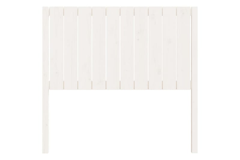 beBasic sengegærde 105,5x4x100 cm massivt fyrretræ hvid - Hvid - Sengegavle