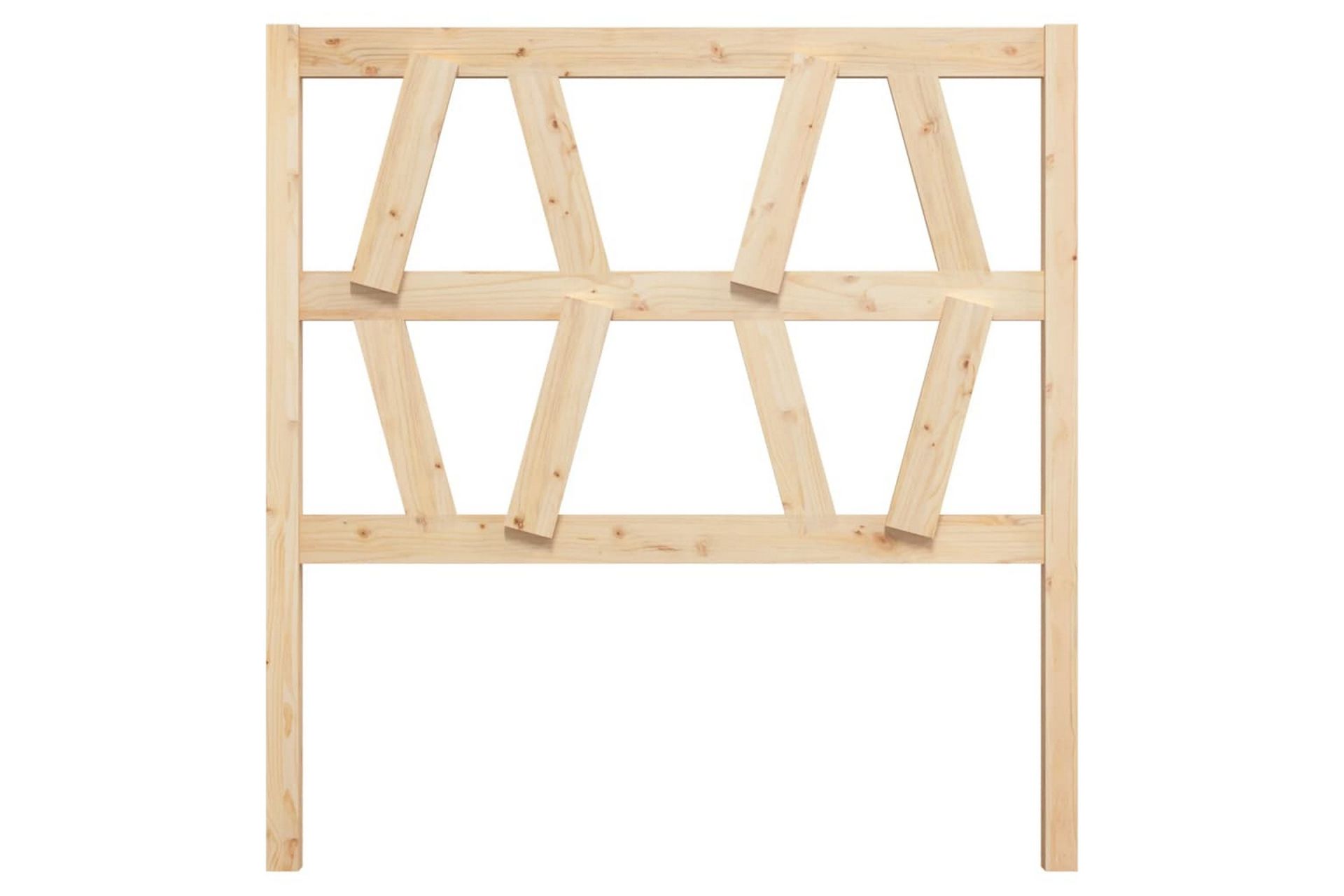 beBasic sengegærde 106x4x100 cm massivt fyrretræ - Brun - Møbler - Senge - Sengetilbehør & sengegavl - Sengegavle