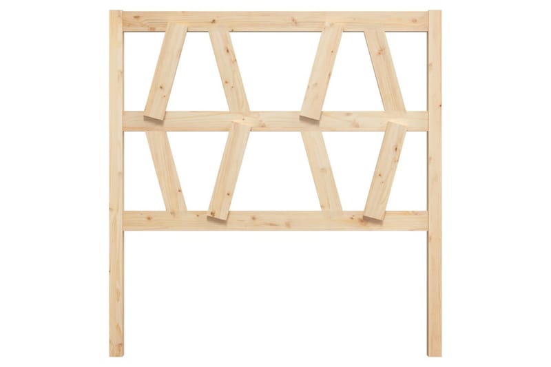 beBasic sengegærde 106x4x100 cm massivt fyrretræ - Brun - Møbler - Senge - Sengetilbehør & sengegavl - Sengegavle