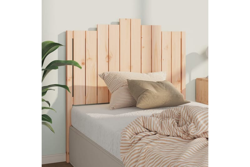 beBasic sengegærde 106x4x110 cm massivt fyrretræ - Brun - Møbler - Senge - Sengetilbehør & sengegavl - Sengegavle