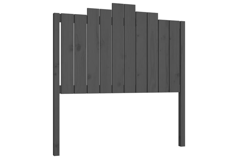 beBasic sengegærde 106x4x110 cm massivt fyrretræ grå - GrÃ¥ - Møbler - Senge - Sengetilbehør & sengegavl - Sengegavle