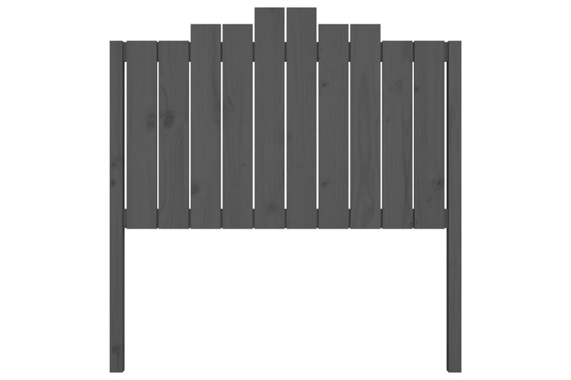beBasic sengegærde 106x4x110 cm massivt fyrretræ grå - GrÃ¥ - Møbler - Senge - Sengetilbehør & sengegavl - Sengegavle