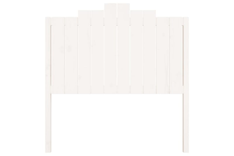 beBasic sengegærde 106x4x110 cm massivt fyrretræ hvid - Hvid - Sengegavle