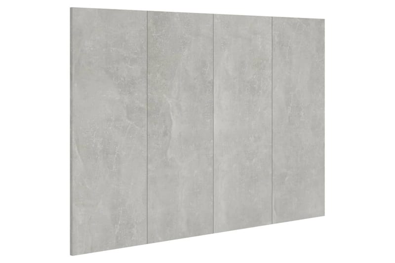 beBasic sengegærde 120x1,5x80 cm konstrueret træ betongrå - GrÃ¥ - Møbler - Senge - Sengetilbehør & sengegavl - Sengegavle