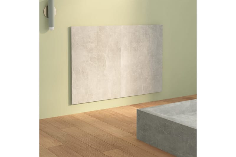 beBasic sengegærde 120x1,5x80 cm konstrueret træ betongrå - GrÃ¥ - Møbler - Senge - Sengetilbehør & sengegavl - Sengegavle
