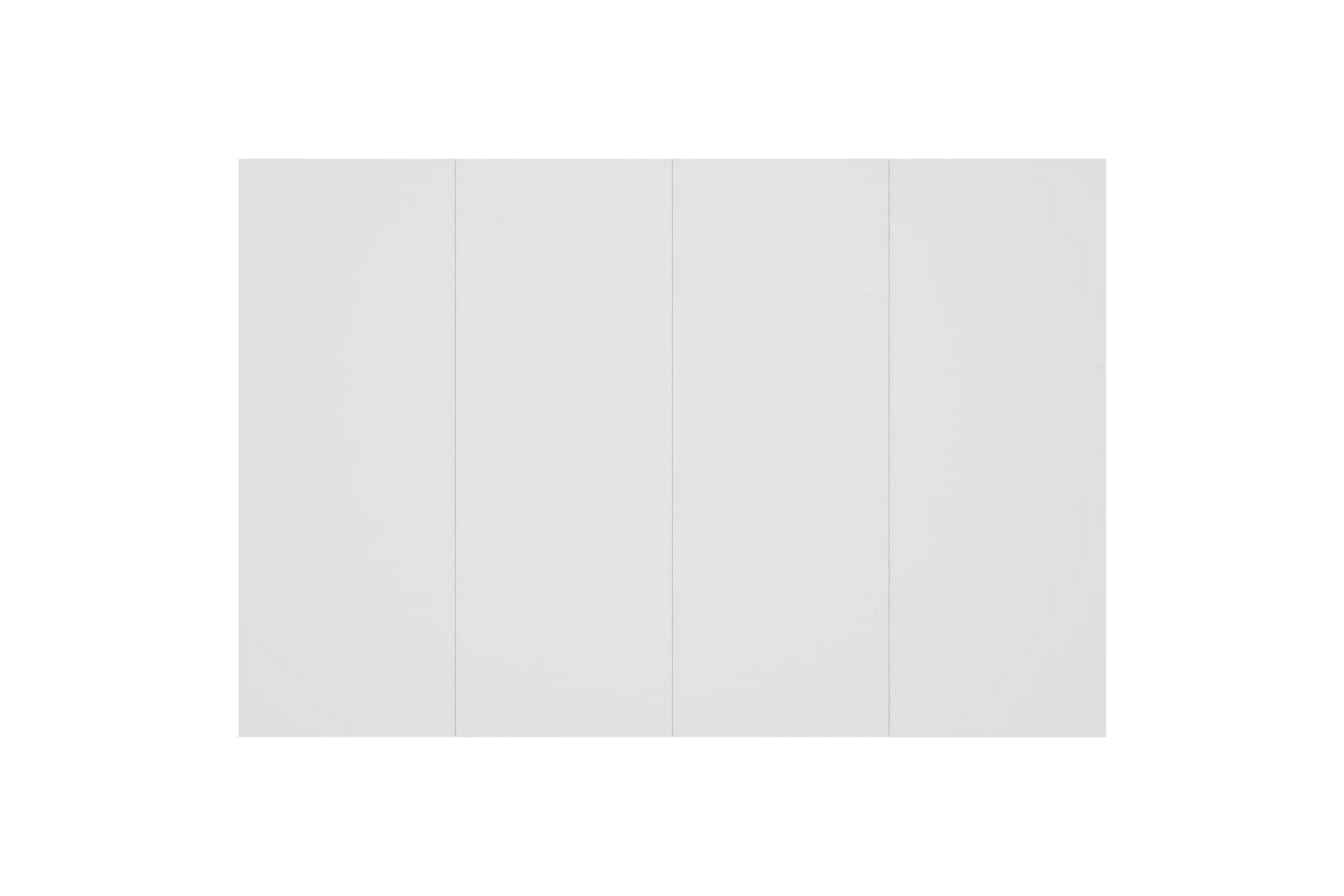beBasic sengegærde 120x1,5x80 cm konstrueret træ hvid - Hvid - Møbler - Senge - Sengetilbehør & sengegavl - Sengegavle