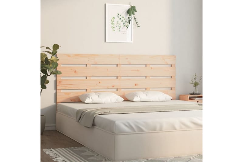 beBasic sengegærde 120x3x80 cm massivt fyrretræ - Brun - Møbler - Senge - Sengetilbehør & sengegavl - Sengegavle