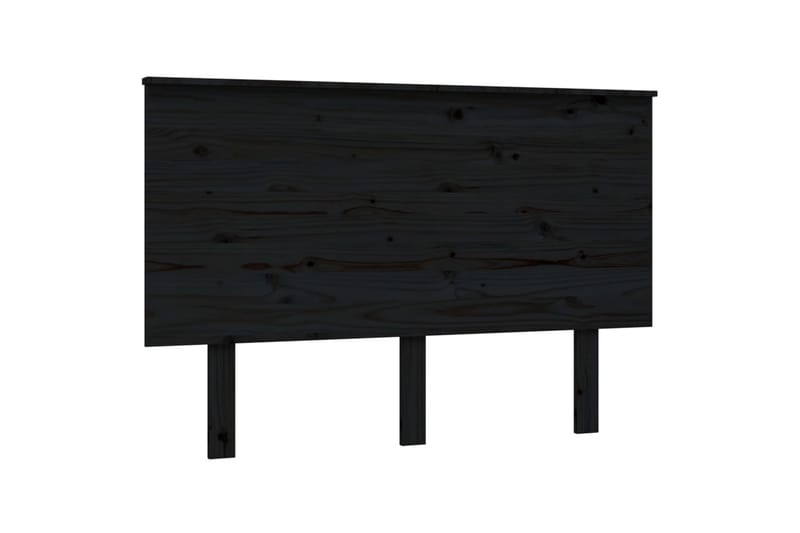 beBasic sengegærde 124x6x82,5 cm massivt fyrretræ sort - Sort - Sengegavle
