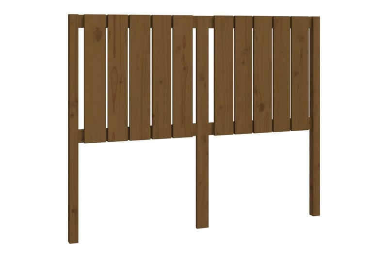 beBasic sengegærde 125,5x4x100 cm massivt fyrretræ gyldenbrun - Brun - Møbler - Senge - Sengetilbehør & sengegavl - Sengegavle