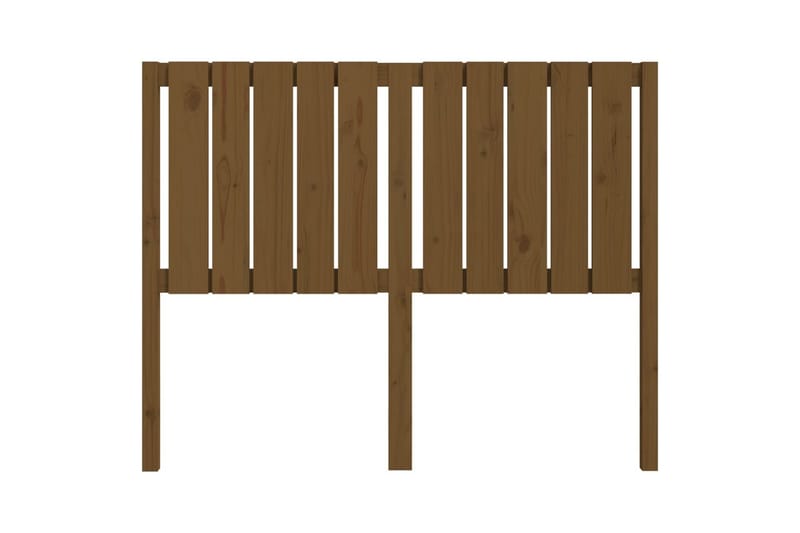 beBasic sengegærde 125,5x4x100 cm massivt fyrretræ gyldenbrun - Brun - Møbler - Senge - Sengetilbehør & sengegavl - Sengegavle