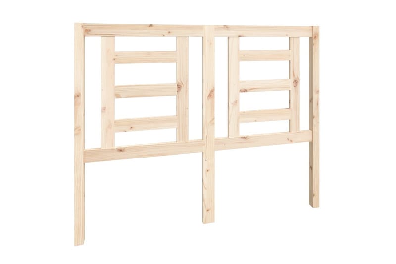 beBasic sengegærde 126x4x100 cm massivt fyrretræ - Brun - Møbler - Senge - Sengetilbehør & sengegavl - Sengegavle