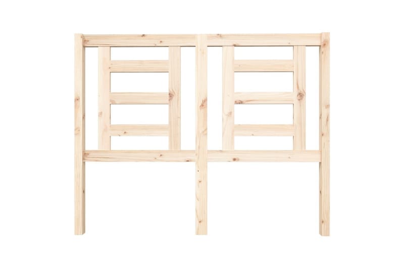 beBasic sengegærde 126x4x100 cm massivt fyrretræ - Brun - Møbler - Senge - Sengetilbehør & sengegavl - Sengegavle