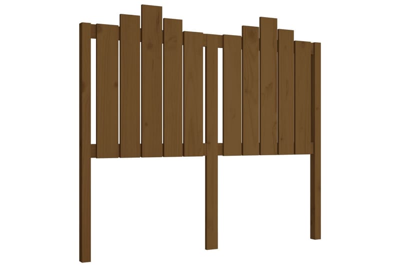 beBasic sengegærde 126x4x110 cm massivt fyrretræ gyldenbrun - Brun - Møbler - Senge - Sengetilbehør & sengegavl - Sengegavle